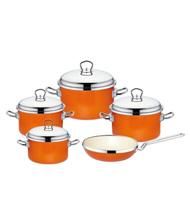 EN-ERGIA 9 Parça Orange Tencere Seti